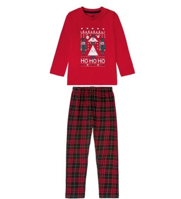 ست بلوز شلوار برند لوپیلو المان طرح کریسمس ارگانیک، ضد حساسیت