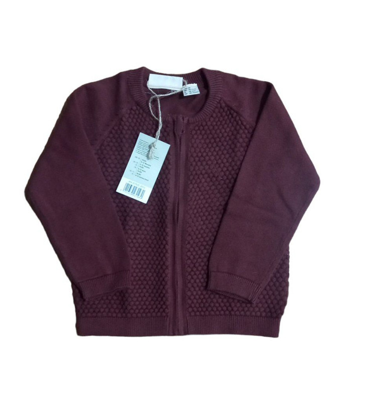 ژاکت بافت اسپرت برند لوپیلو آلمان، بافت بسیار ظزیف سایز 6تا12ماه