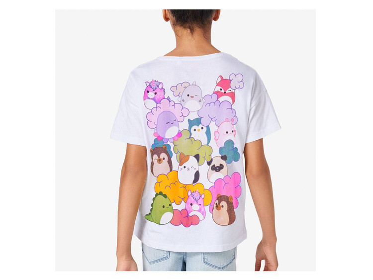 تیشرت دخترانه نخ پنبه Squishmallows (پک 2 عددی)