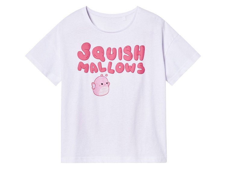 تیشرت دخترانه نخ پنبه Squishmallows (پک 2 عددی)